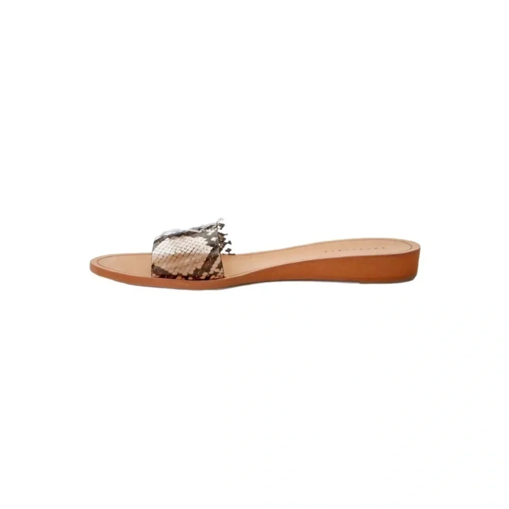Anthropology Sanctuary Rejoice Snake Print Slide Sandals 8.5 new - Picture 2 of 3